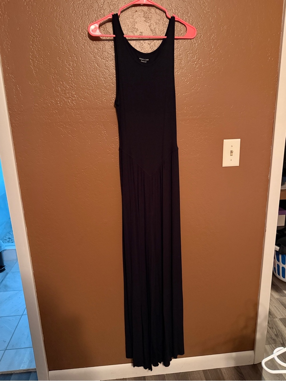 American Eagle Outfitters Black Maxi Tank Dress